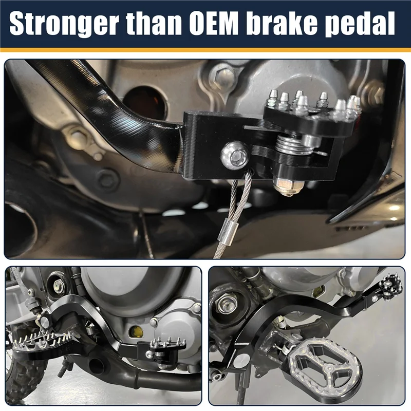 

Length For Honda CRF250L/LS/Rally 2021-2024 Adjustable Forged CNC Rear Brake Lever Brake Pedal Black-ABQA
