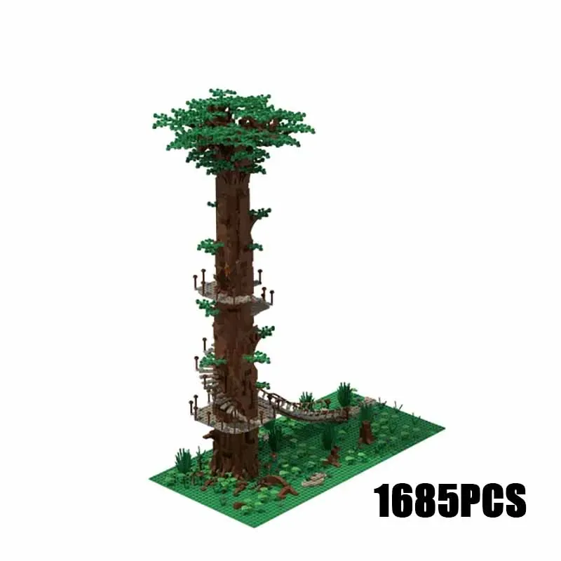 

Star Movie YcMoc Building Blocks Famous Movie Scenes Tree House Model Technology Bricks DIY Assembly Children Toys Gifts