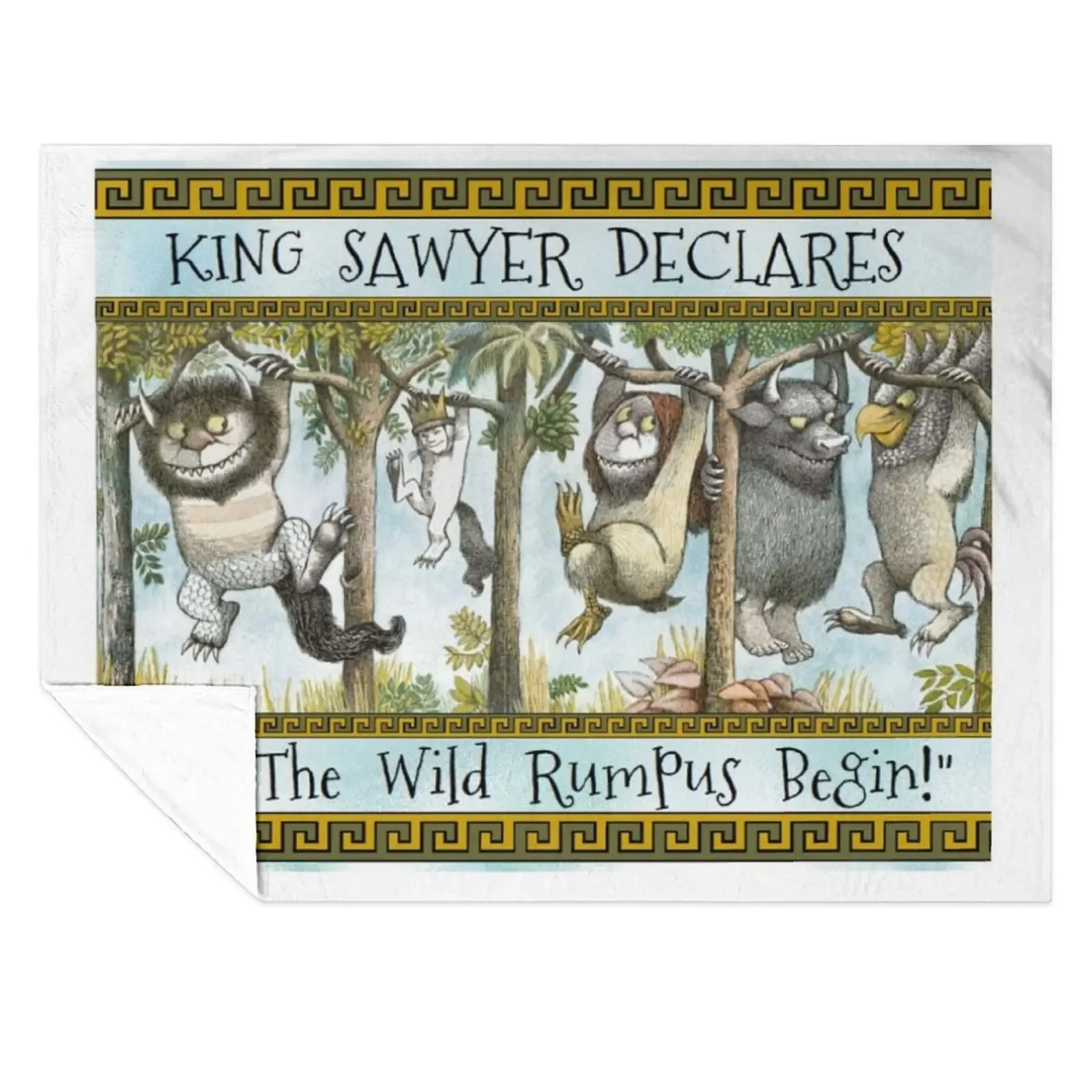 

Where The Wild Things Are Personalized King Name Throw Blanket Luxury bed plaid Fashion Sofas Beautifuls Blankets