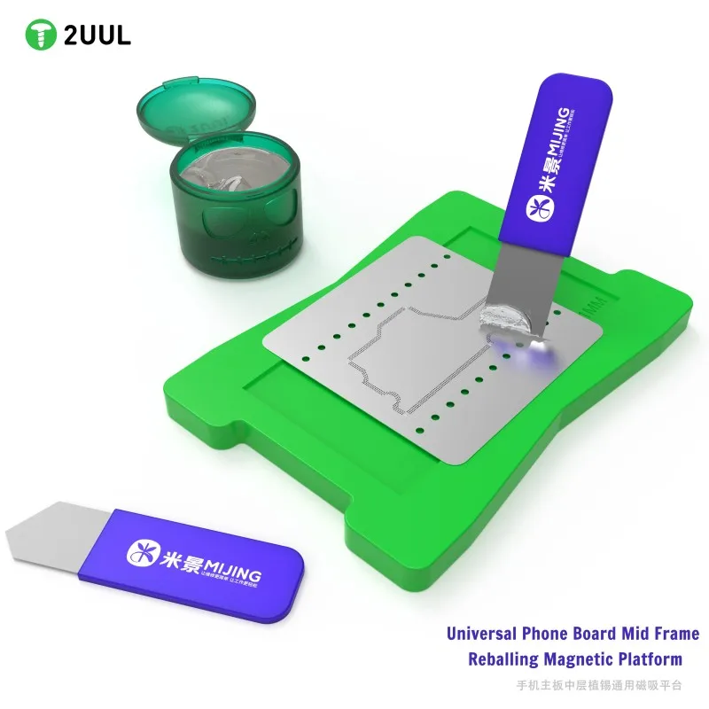 2UUL BH11 Almohadilla de Reparación Magnética Fuerte - Base Universal para Soldadura y Estañado de IC/CPU en Placas Base para Reparaciones de Placas de Móviles 4