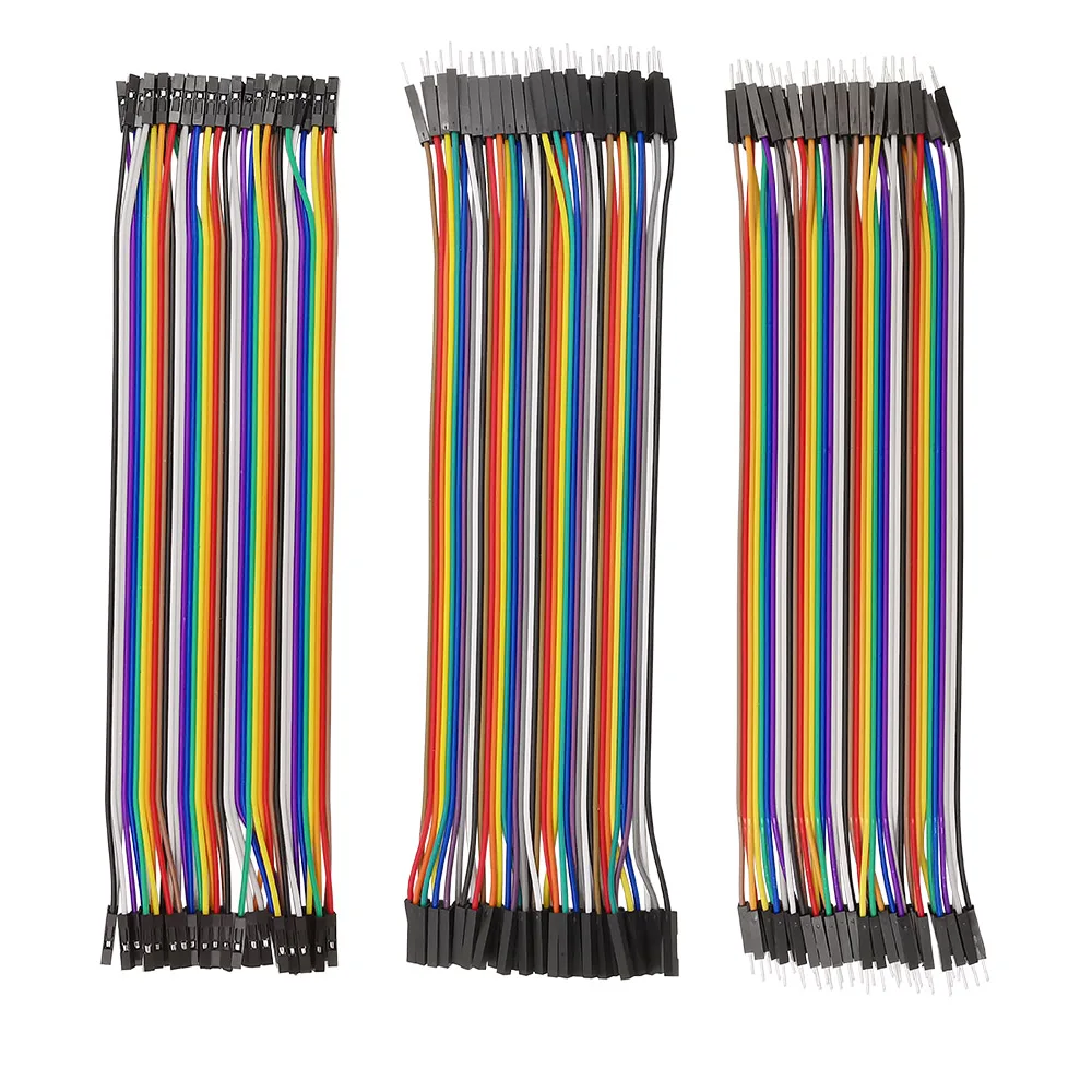 40 Pin Breadboard Jumper Cable Wire Male to Male/Female to Female/Male to Female Ribbon Cable for Arduino DIY 1020/30/40cm