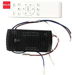 Modern AC 85-265V Controller and Remote Control Kit IRALAN Ceiling Fan Light 42/52 Inch Home LED Long Page Fan Light