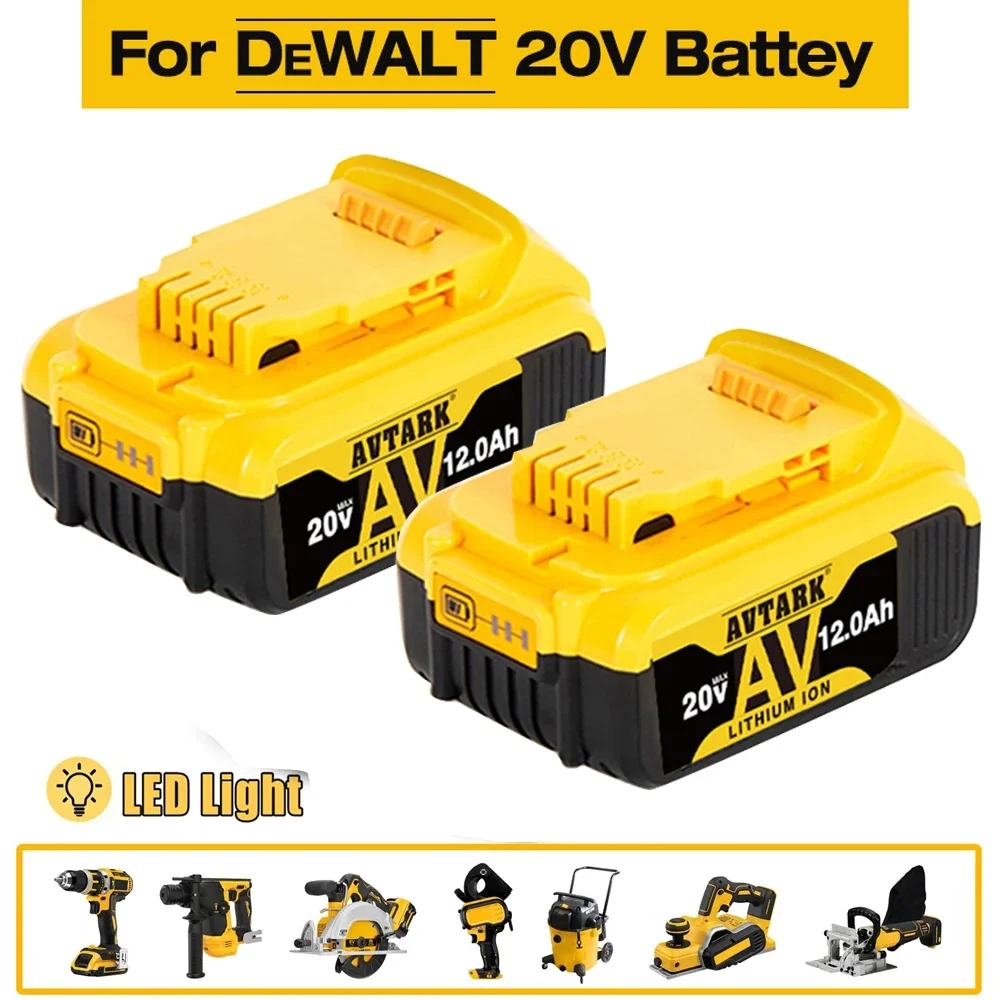 

Литий-ионный аккумулятор для DeWalt DCB205 DCB201 DCB203, 18 В/20, 12 а/ч