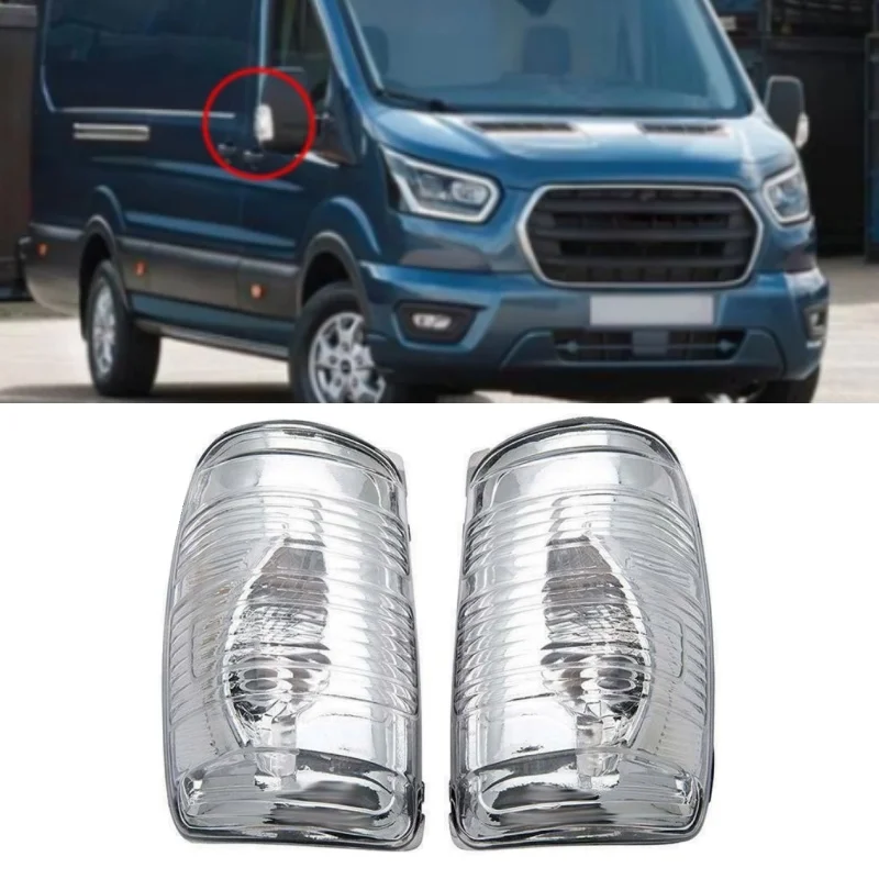 For Ford Transit Mk8 2014-2019 Rearview Mirror Turn Signal Shell Case Wing Mirror Indicator Lens L/R Side BK3113B381AB 1847387