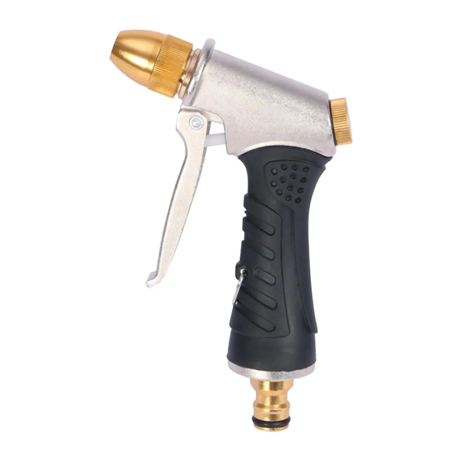 Aluminium Alloy High Pressure Sprayer Metal Garden Hose Nozzle for Watering Plants Spray and Garden Drum for Hose