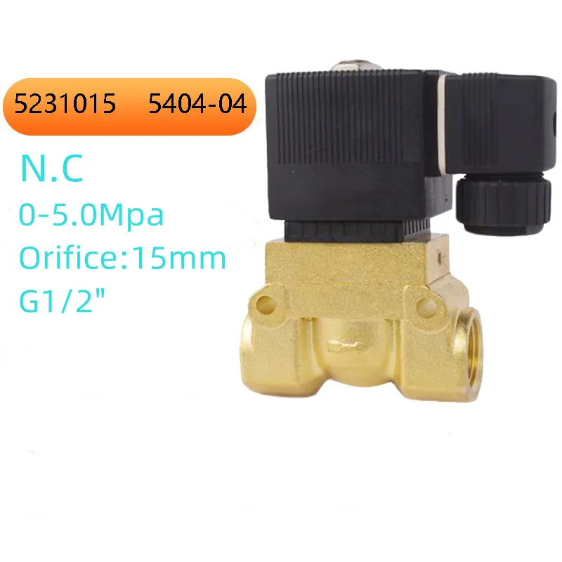 

Two Way High Pressure Solenoid Valve G1/2" High Temperature Piston Type KX5231015 Solenoid Valve 5.0Mpa