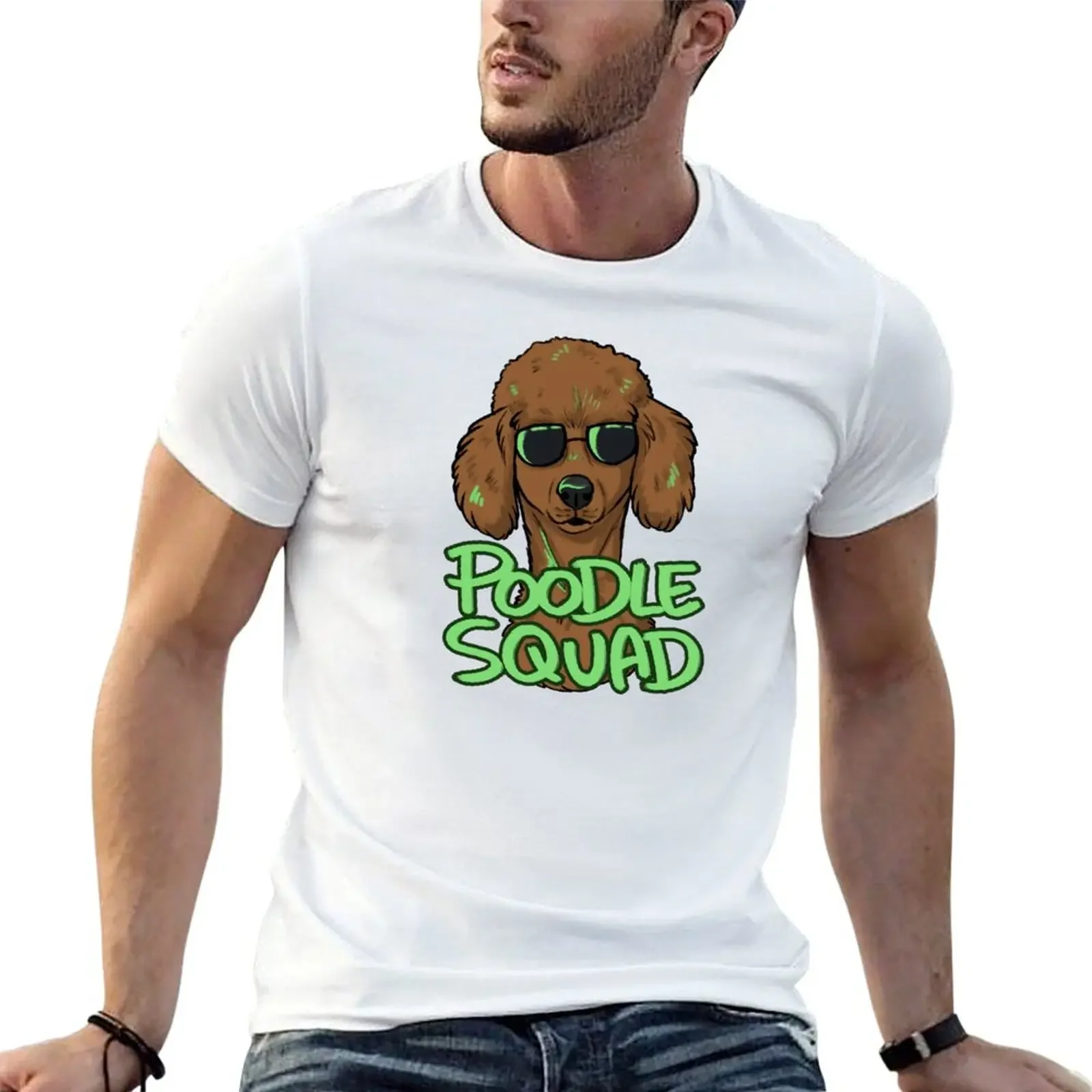 

RED POODLE SQUAD T-Shirt baggy shirts oversizeds for a boy slim fit t shirts for men