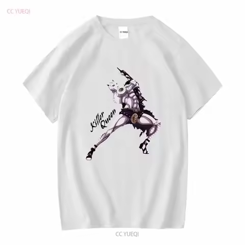 Avail JoJo JoJo's Bizarre Adventure Yoshikage Kira Killer Queen T shirt long or short sleeves vintage Washed Slightly Soft