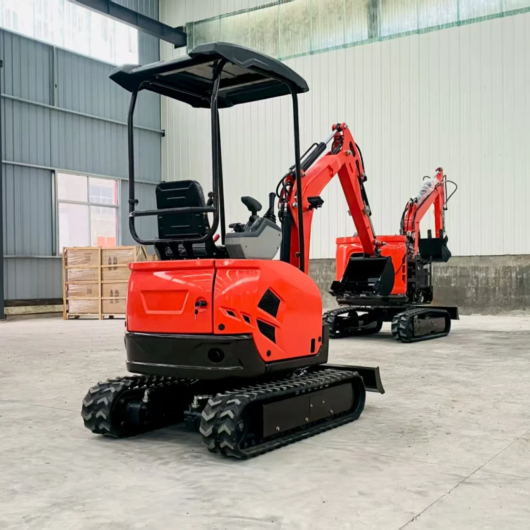 Mini Excavator 2 ton 1.8 ton  Free Shipping Customized Multi-function  Kubota Engine Digger Small Crawler Farm Excavators Home