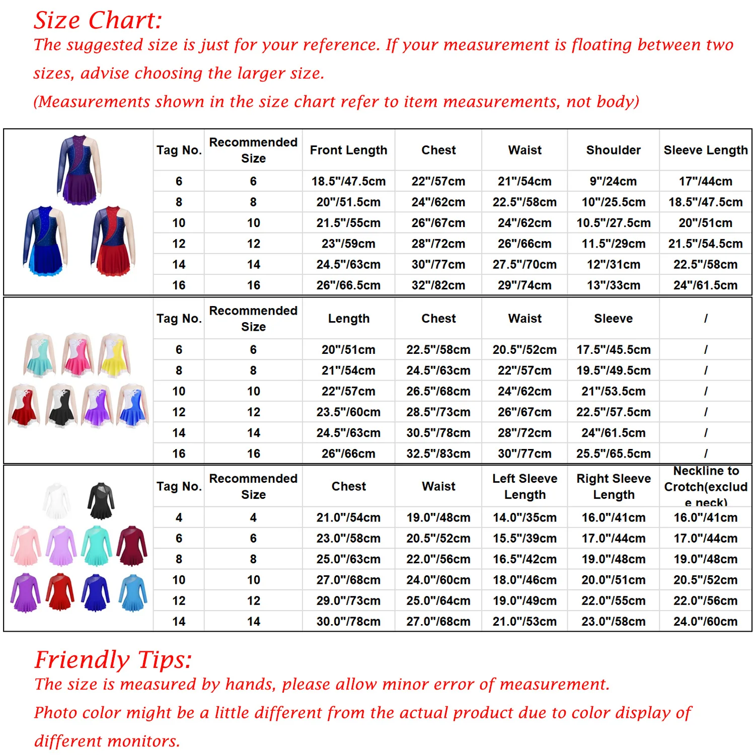 Kids Girls Rhinestone Figure Ice Skating Dress Gymnastics Leotard Ballet Ballroom Dance Competition Stage Performance Costume