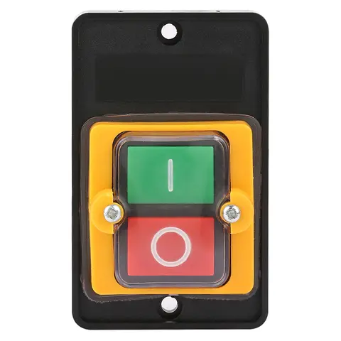 AC220V/380V 10A Stop Start Push Button Switch Waterproof ON/OFF Pushbutton Switch for Drilling Machine