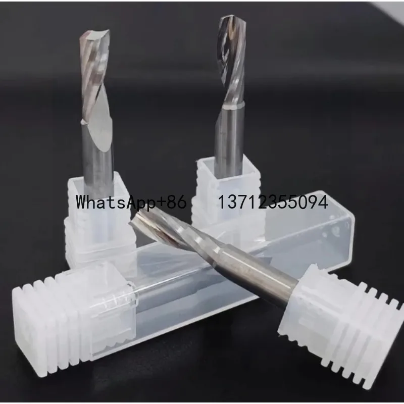 

10pieces/Lot 2A Quality Single Flute Spiral Cutter Carbide Router Bit for Acrylic PVC MDF Milling Cutter Wood Working Tools