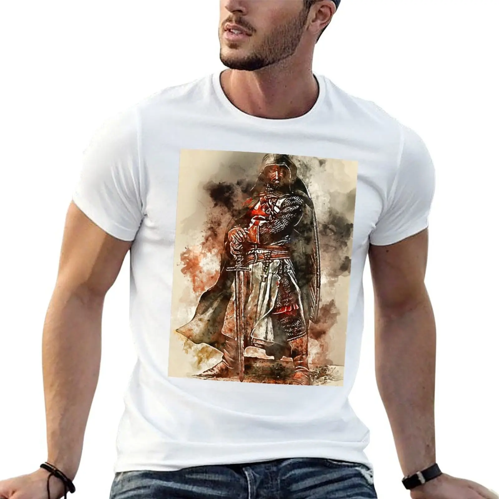 Ancient Templar Knight T-Shirt cotton t shirts man 100% t shirts for man cotton man t shirts graphic T-shirt