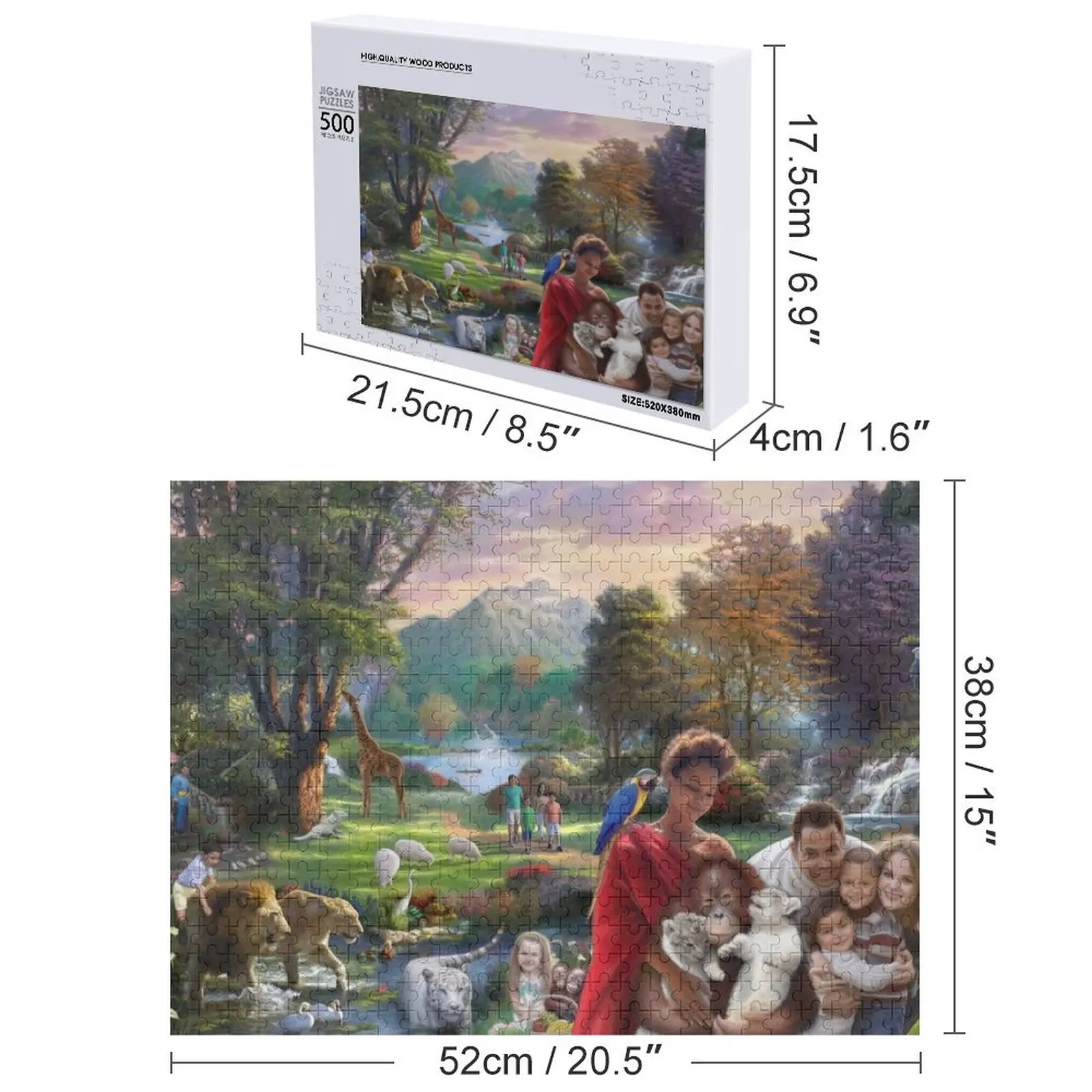 Пазл Paradise Park Iq Деревянный декор Картины Пазл