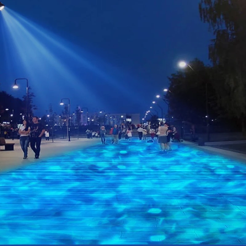 المهنية 100 واط موجة المياه ضوء Led تموج الماء ضوء لحفل زفاف عيد الميلاد الديكور Dmx المياه العارض