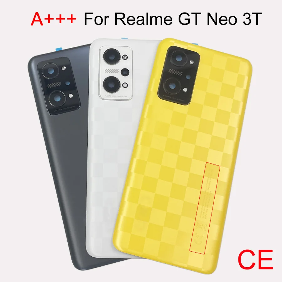 A+++ Back Cover For Realme GT Neo 3T Neo3t RMX3372, RMX3371 Battery Cover Panel Rear Door Housing Rear Door Replacement