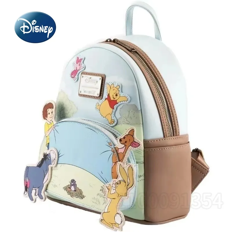 Disney-Winnie The PoChaînes Loungefly Mini Sac à Dos pour Femme, Original, Marque de Luxe, Dessin Animé, Mode Enfant, Nouveau