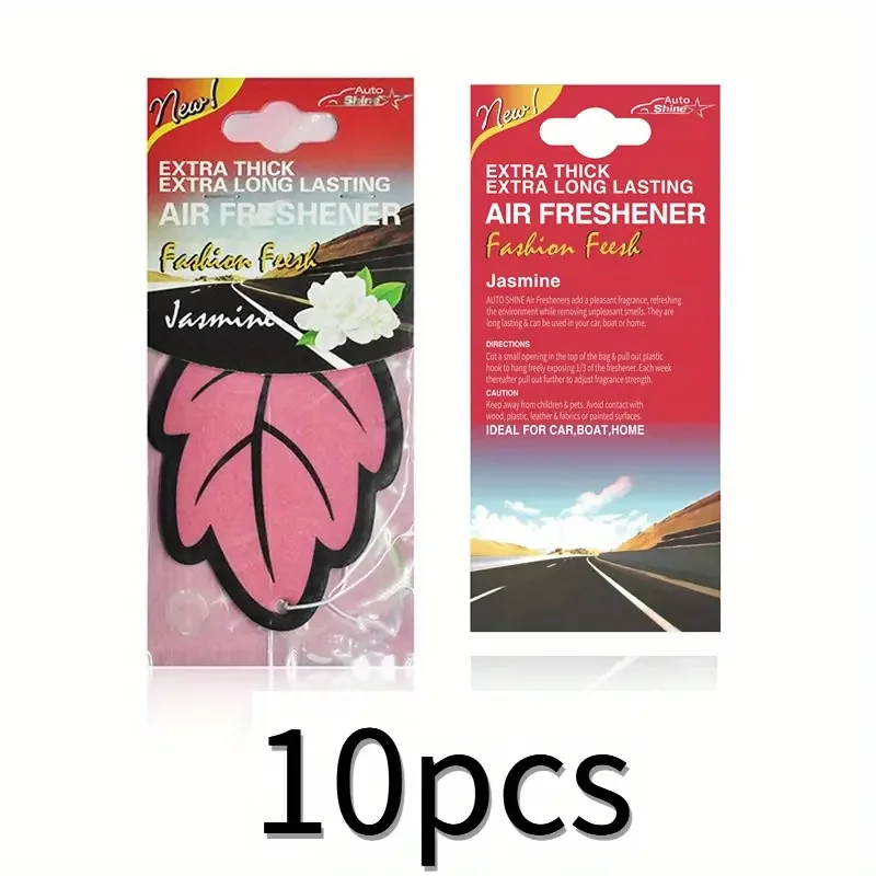 3-60 stuks Auto Luchtverfrisser Natuurlijk Geurende Thee Papier Auto Hangende Vanille Parfum Geur Bladsvorm Auto Accessoires Interieur