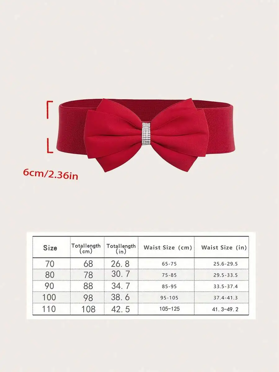 

Women Plus Size Bow Waist Belt Casual Fashion Accessory Summer Autumn Halloween