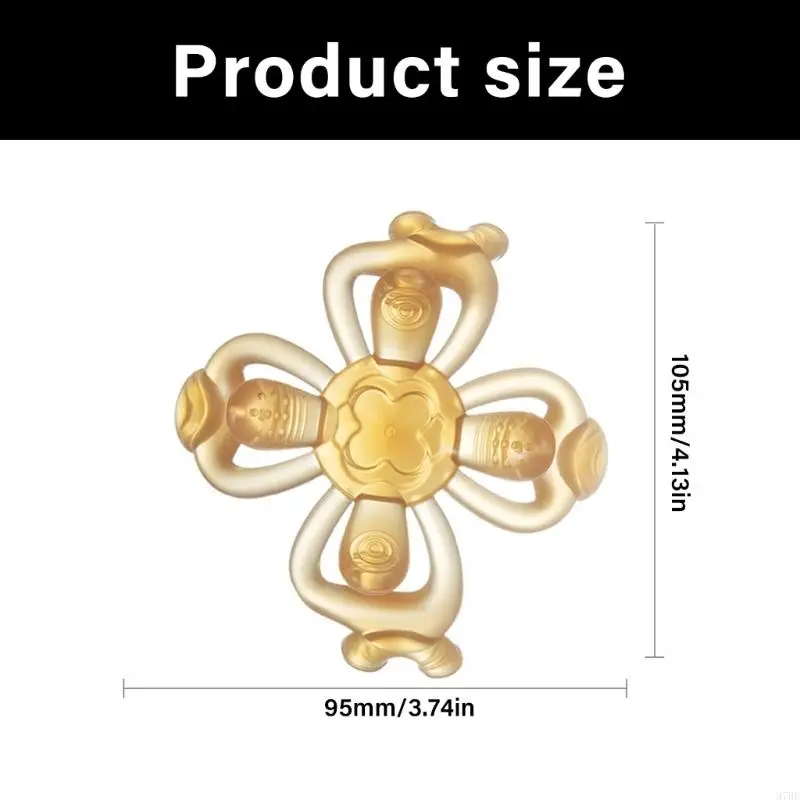 97BE لعبة مضغ لتخفيف آلام التسنين من السيليكون، آمنة للاستخدام اليومي للرضع