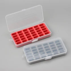 30 Grids Bobbin Storage Box Sewing Machine Bobbins Spools Clear Sewing Empty Bobbins Spools Storage Box For Sewing Accessories