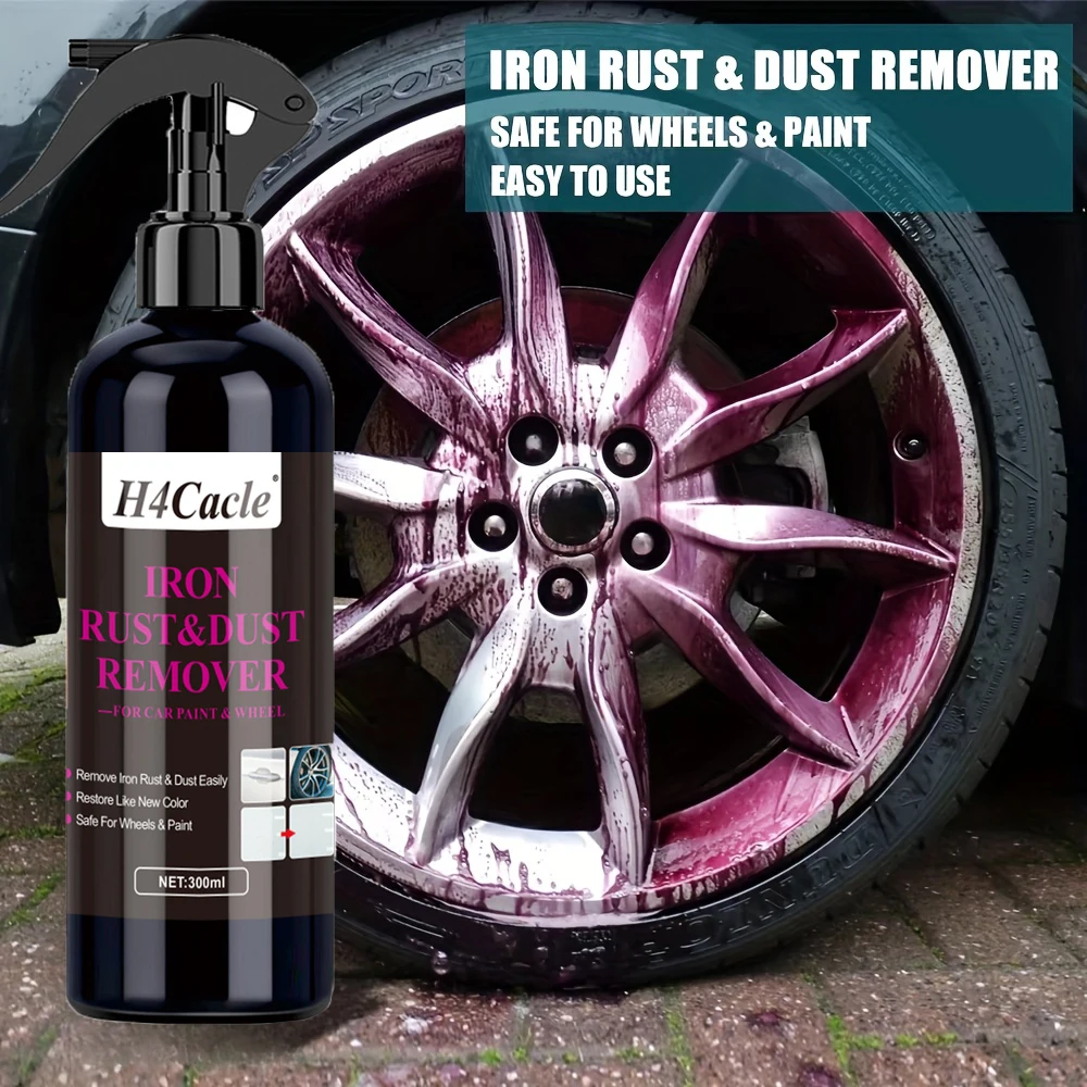 

300 мл спрей для удаления ржавчины и пыли, очиститель металла для автомобильных деталей, шин, колес, краска, восстановление поверхности, очиститель шин