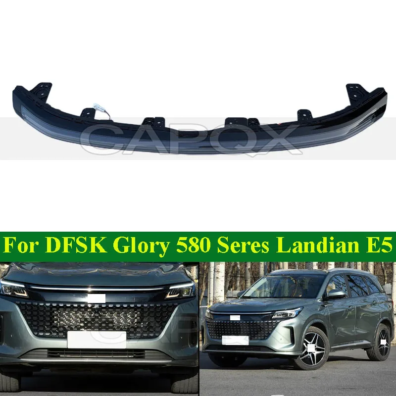 CAPQX LED Front Center Light For DFSK Glory 580 Seres Landian E5 Headlight Daytime Running Light DRL Daytime Light