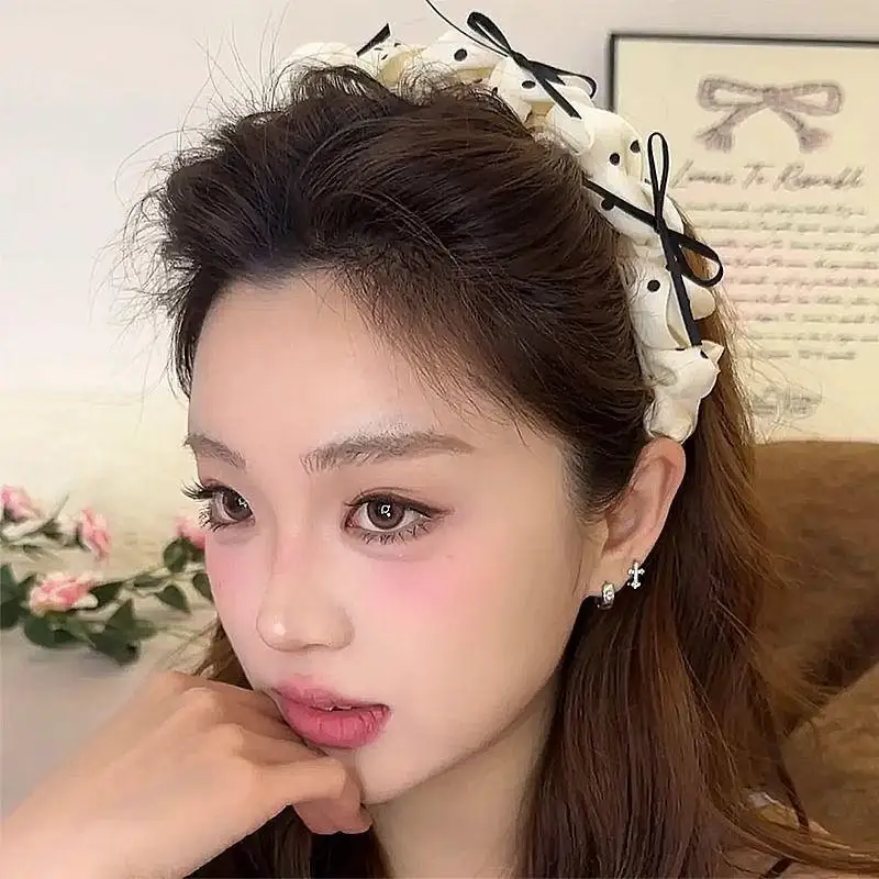 

Wave Point Chic Dot-Braided Grip Headband For Women Girls Hair Hoop Fashion Daily Wear & Styling Hair Accessories