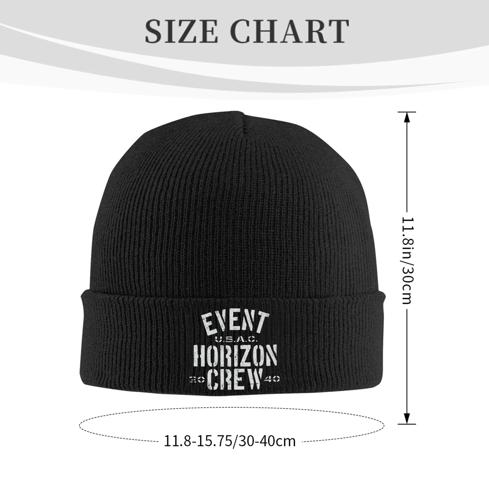 Women Men Rib Knit Cuffed Beanie Event Horizon  Accessories Winter Skull Knitted Hat Cap  Bonnet Hats