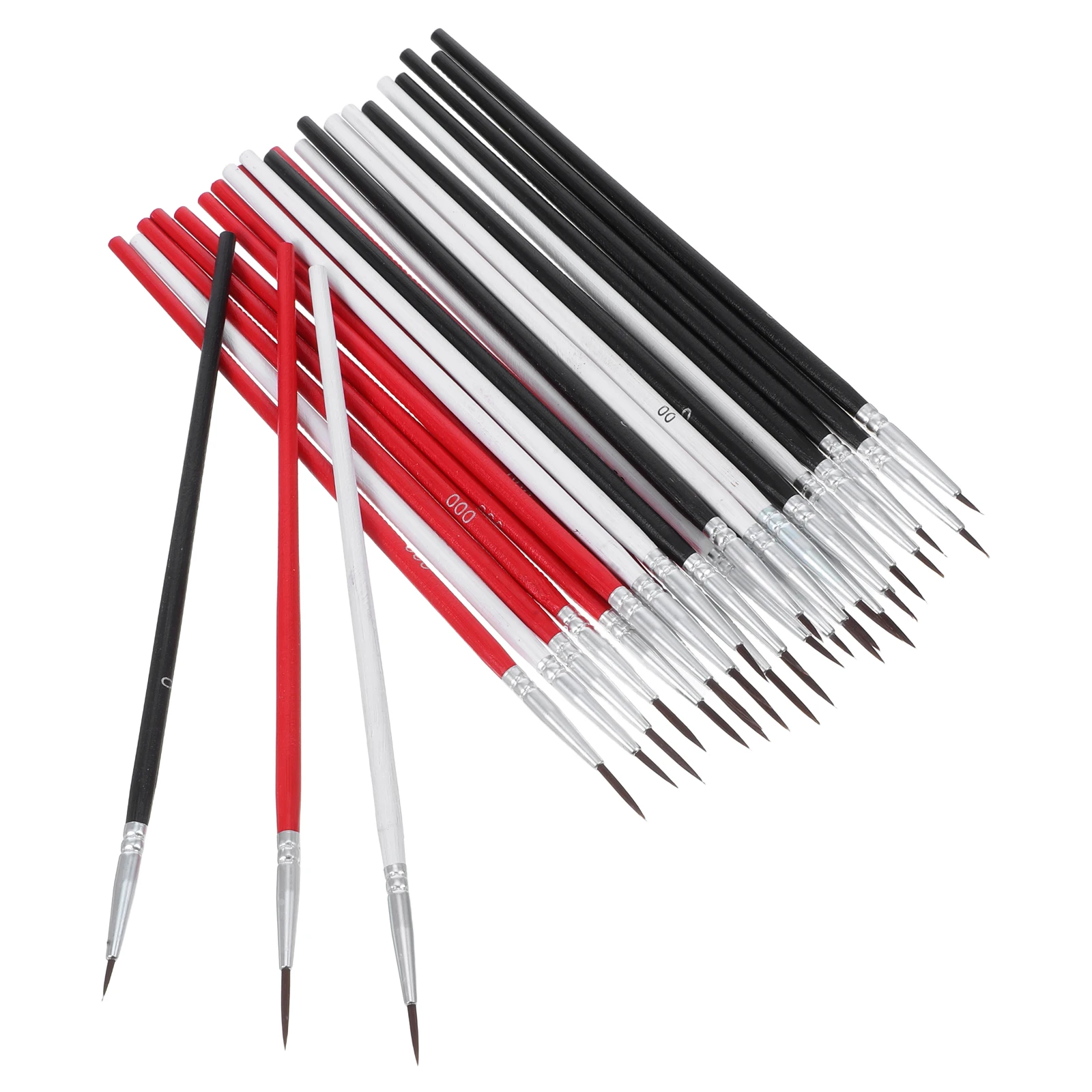 

30pcs Miniature Hook Paint Brushes Fine Detail Liner Watercolor Markers Artist Craft Bulk Supplies Painting Tools