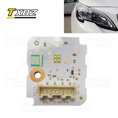 Белые светодиодные платы DRL для галогенных фар Peugeot 3008 4008 5008 2017-2020, модуль дневных ходовых огней