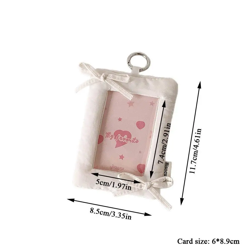 3-Inch Mini Pillow Card Holder Photo Card Case Korean Style Protective Case Display Package Pendant Cute Protective Card Sleeve