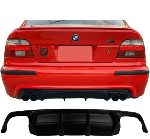 For Bmw E39 M (1995-2004) Rear Bumper Lip M5 style Rear Bumper Diffuser Abs Plastic