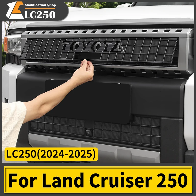 For Toyota Land Cruiser 250 2024 2025 1958 Prado LC250 FJ250 Front Grill Anti-mosquito Sand-Proof Stone Net Exterior Accessories