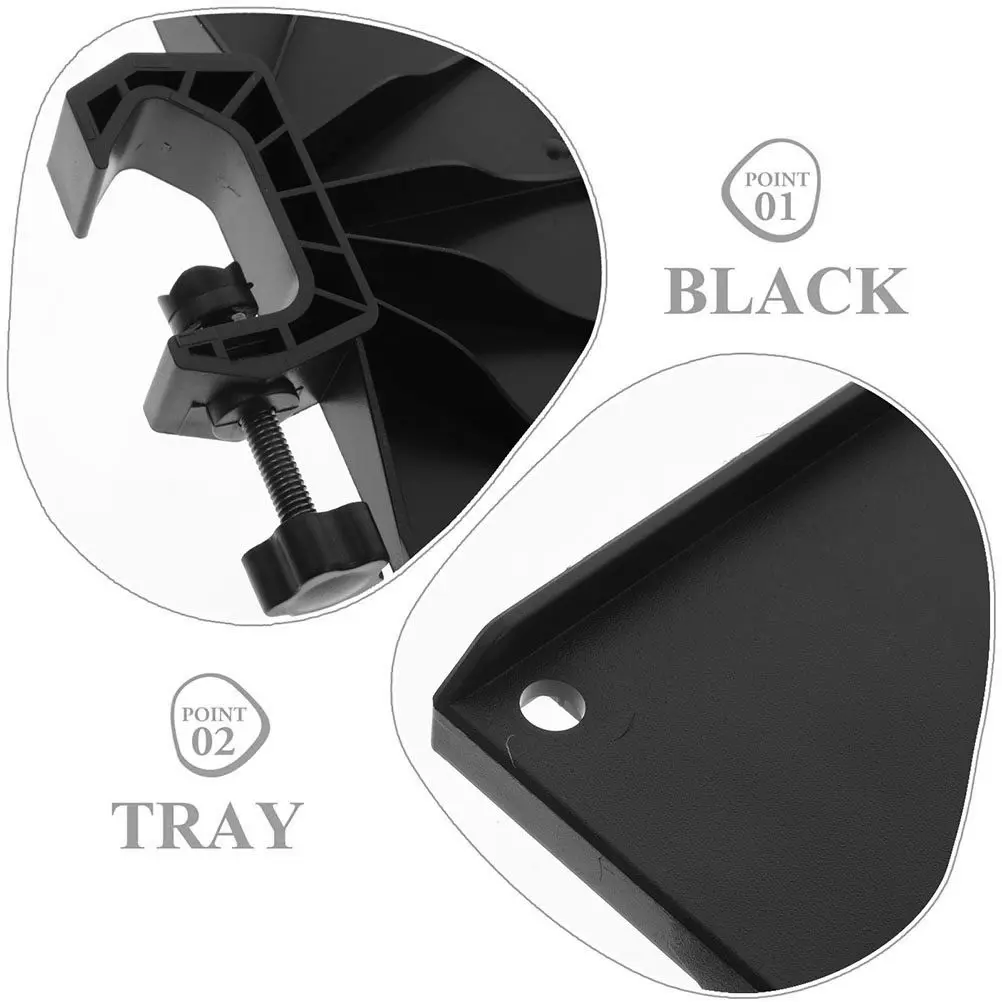 Microphone Stand Tray Sleek Design Stable Clamp Mount for Live Streaming Setup Phone Holder Mic Stand Accessories Drink Holder