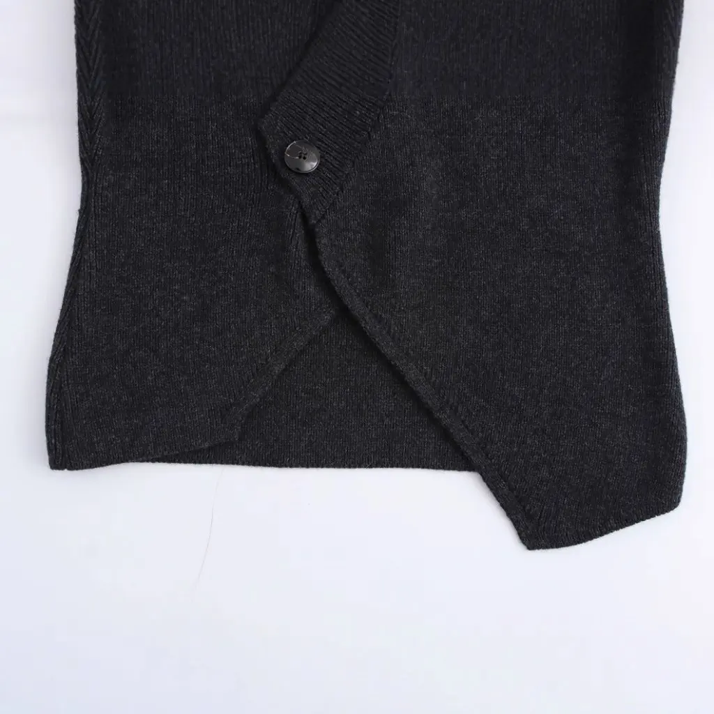 

Women's V-neck Knitted Cardigan European American Style Autumn Winter Double-placket Button Blended Open Design Sweater
