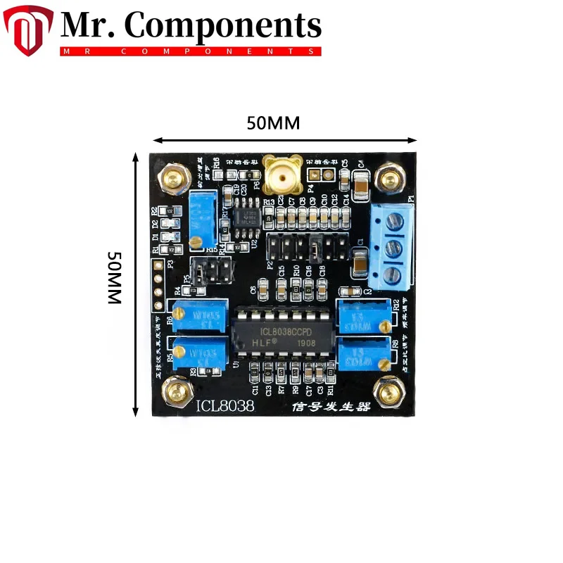 1PCS ICL8038 Signal Generator Module Low Frequency Signal Source Sine Wave Triangle Wave Square Wave Waveform Generation