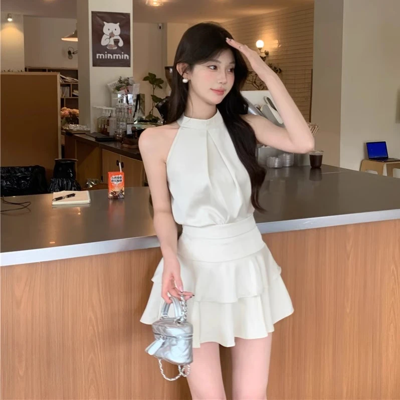 

Ele Neline Dr Set Женский модный летний наряд Godd Sle ort Юбка Изысканный сладкий маленький дух ветер