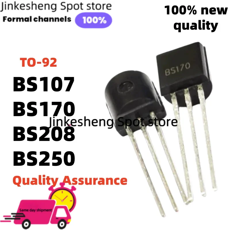10PCS-50PCS BS107 BS250 TO-92 BS170 BS208 Triode transistor New in stock Quality Assurance
