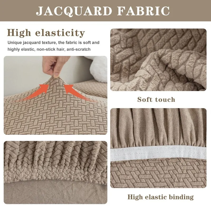 Premium Jacquard Elastic Sofa Cover Non-Slip Adjustable Couch Cover Luxury Furniture Protector Slipcover Four Seasons Universal