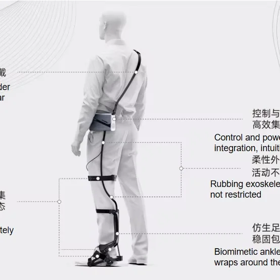 Lightweight Ankle Movement Assist Bracket Wearable Walking Helper for Daily Activity
