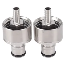 2PCS Stainless Steel Carbonation Cap Forced Carbonation PET Bottle Filling CO2 Coupling Cap for Soda Beer Carbonation Cap