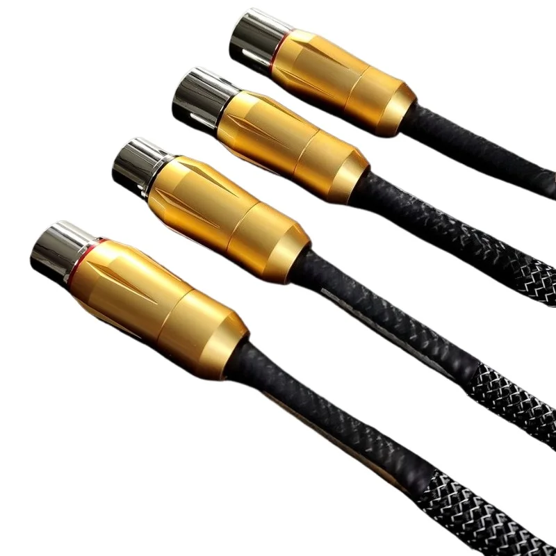 Sterling silver wire,  wire, balance wire XLR big three core CD front stage, single crystal silver, Karma, silver color