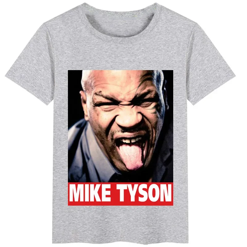 Boxer Mike Tyson Memorial Boxer T-shirt Classic spoof short-sleeved cotton T-shirt