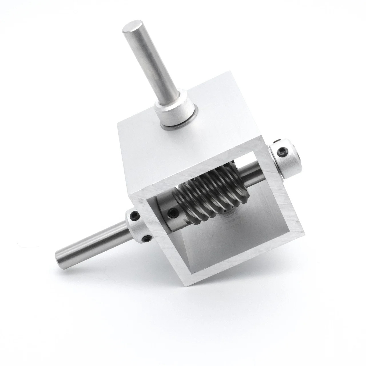 1:5 Turbine Worm Gear TransmissionRight Angle Reverse Box Gearbox 90-Degree Angle Reducer 8mm Corner Device
