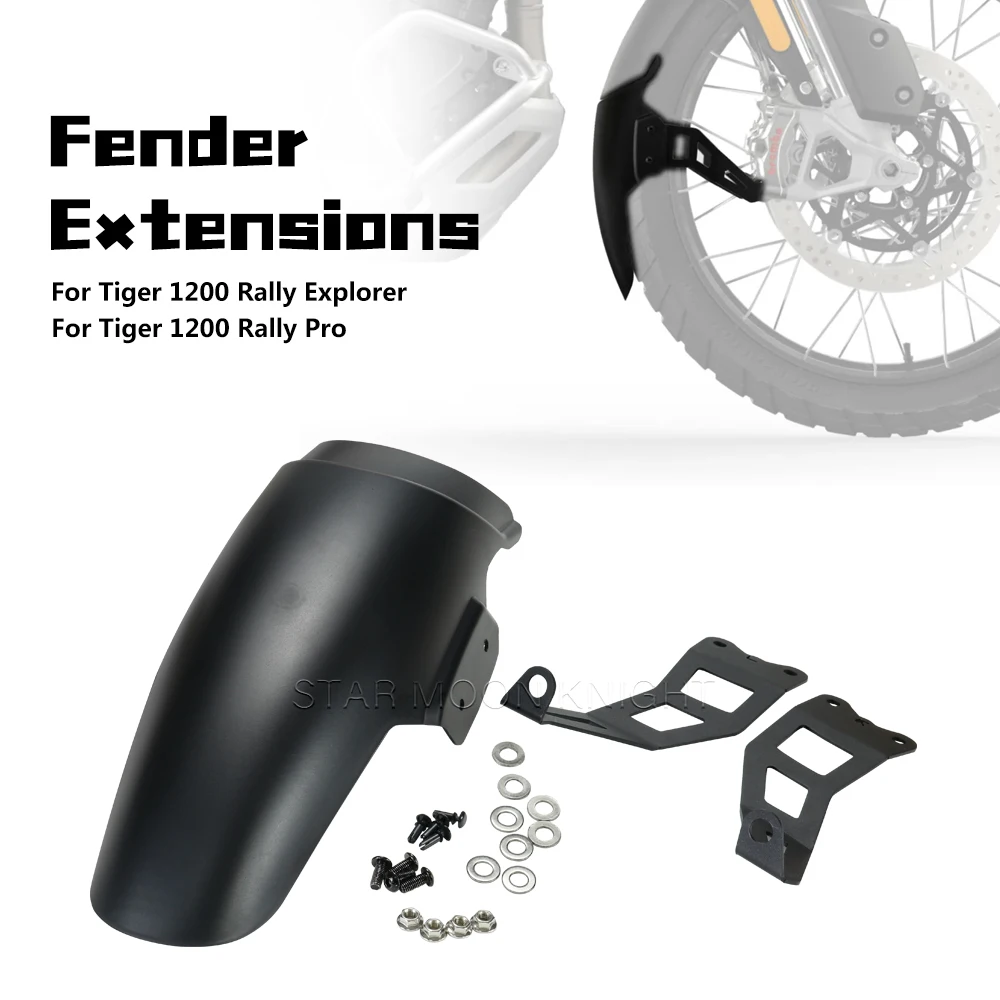 For Tiger 1200 Rally Pro Rally Explor 2022 2023 2024 Accessories Front Fender Mudguard Extender Mudguard Splash Guard Extension