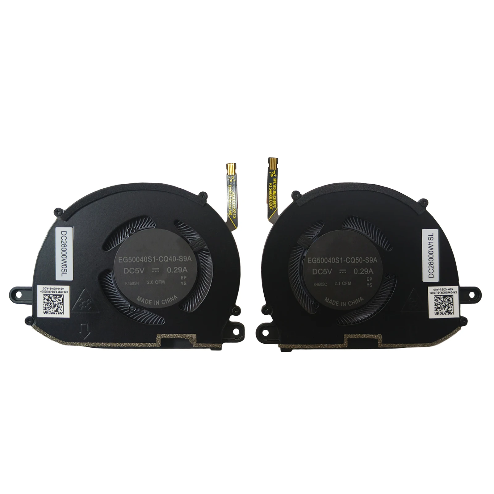 Koflyx New CPU GPU CPU+GPU 0XTRJG 0WRH5K For Dell XPS 13 Plus 9320 CPU GPU Cooling Fan XTRJG WRH5K DC5V 0.29A