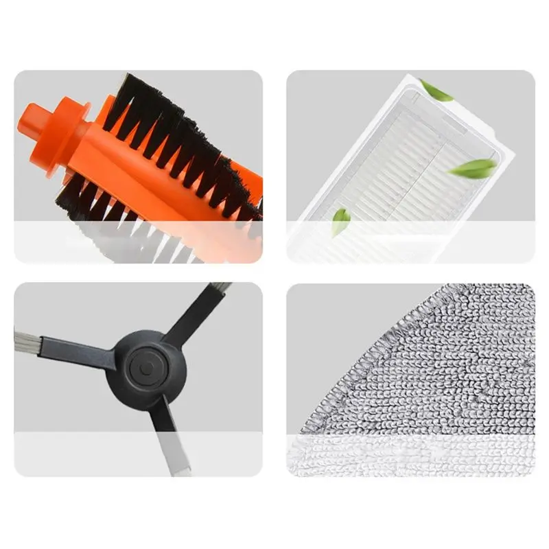 

Комплект аксессуаров Y20A из 17 предметов для робота-пылесоса Xiaomi Mi Robot Vacuum-Mop Pro STYTJ02YM 3C: основная и боковые щетки, салфетки для швабры, фильтры