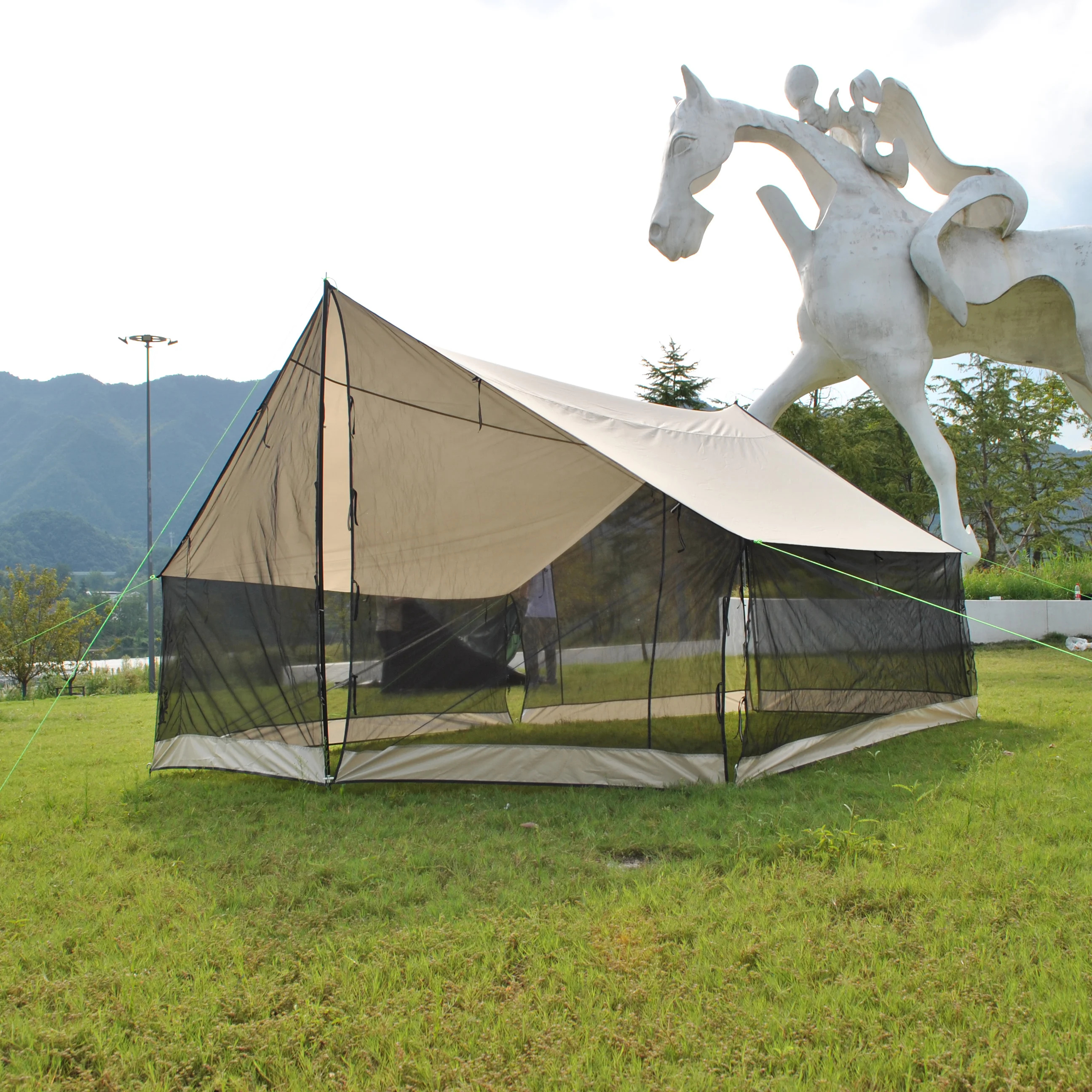 منزل شاشة مسبقًا لزوارق الأرجوحة والنزهات والساحات الخلفية وحقيبة الظهر والتخييم على الشاطئ في الصيف #5