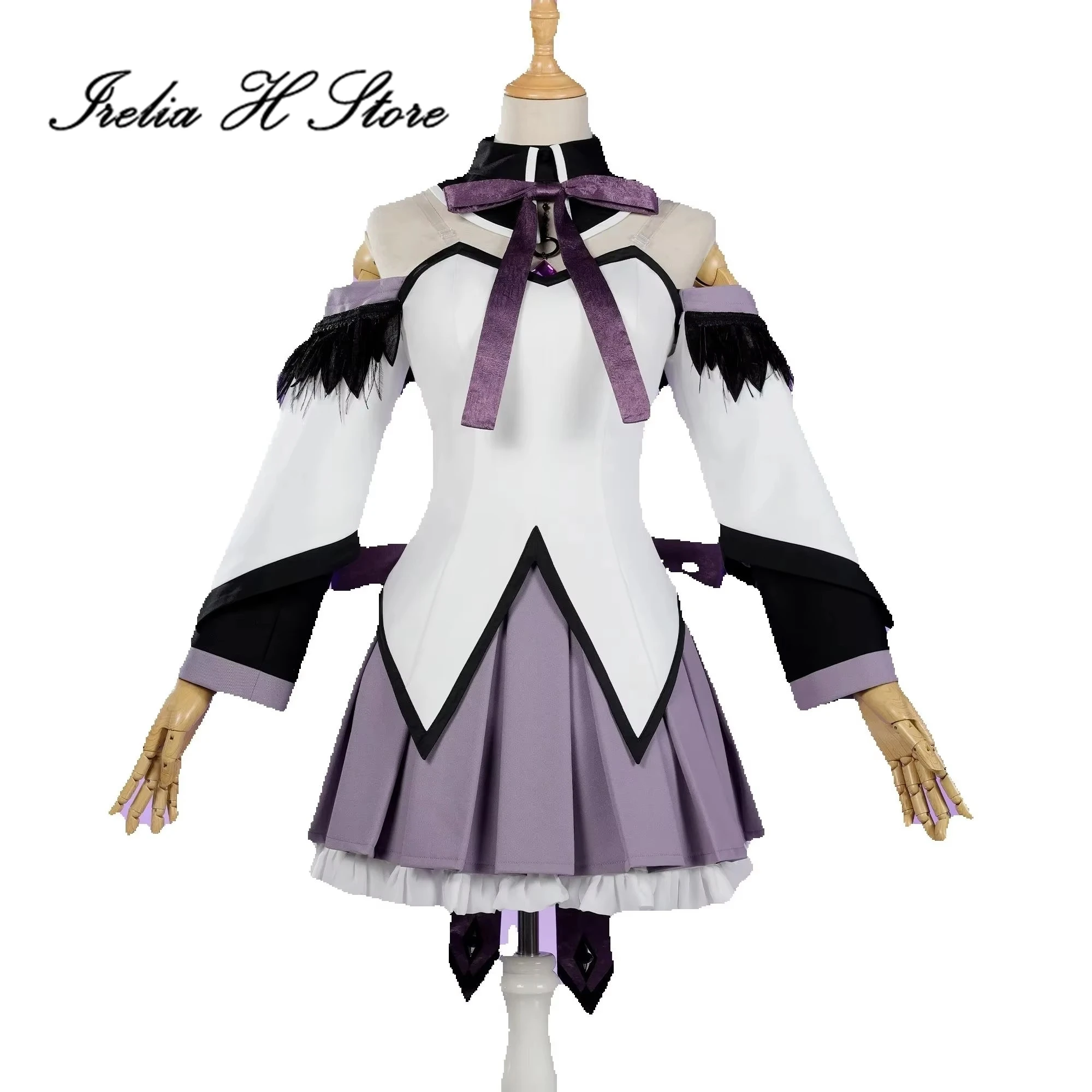 

Irelia H Anime Puella Magi Madoka Magica Akemi Homura Cosplay Costume Homura Akemi JK Dress Female Halloween Costumes